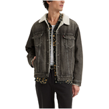 Levi's Men's Denim Relaxed Fit Sherpa Jacket Front_Flat
