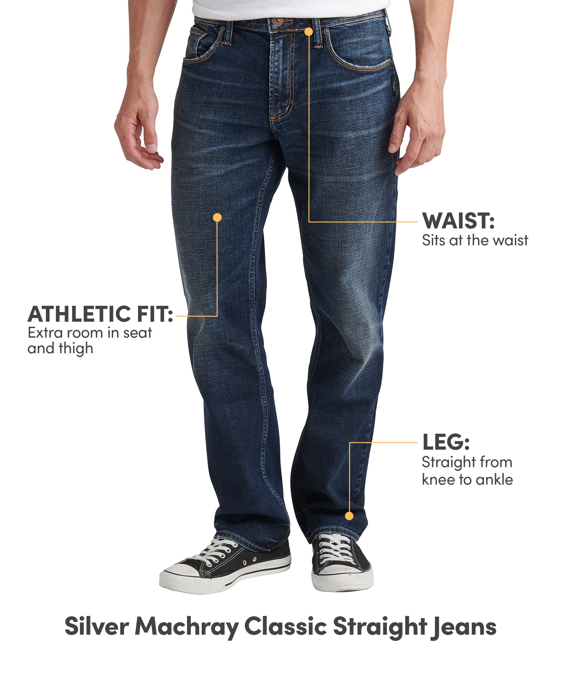 Silver Men's Machray Classic Straight Fit Jeans