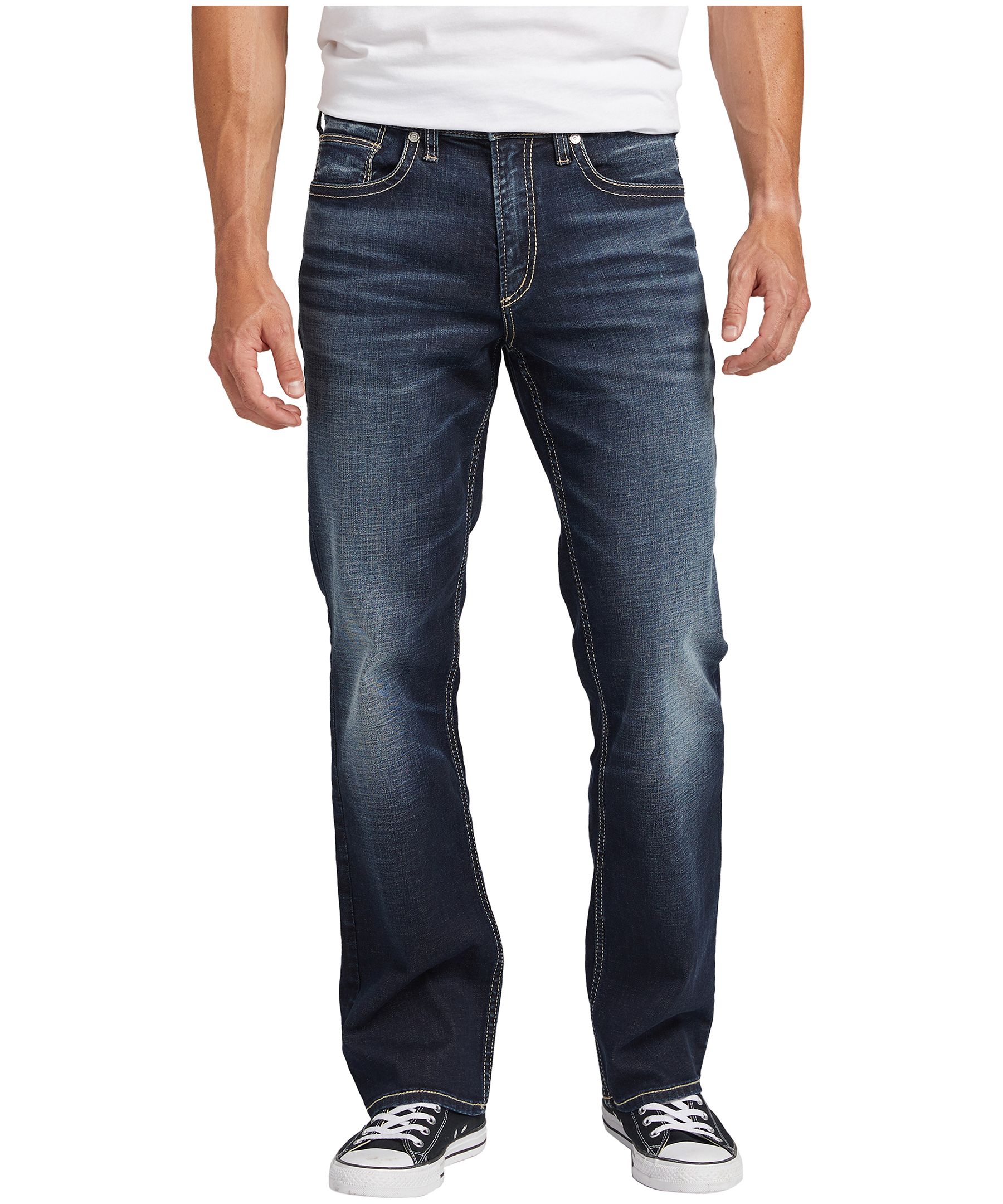 Silver Men's Gordie Relaxed Fit Straight Leg Jeans | Marks