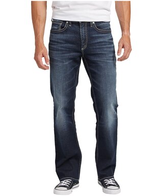 Silver Gordie Relaxed Fixez les jeans droits pour homme