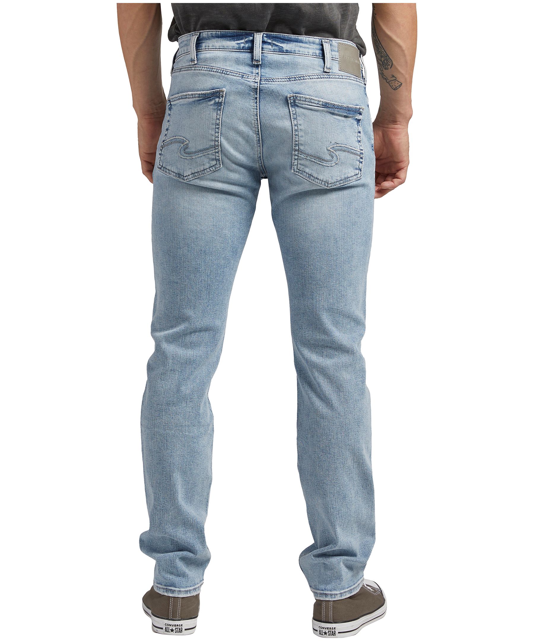 Silver Men's Konrad Slim Straight Fit Jeans
