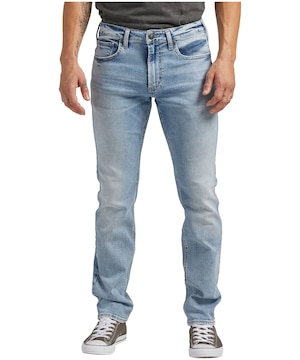 Silver Men's Konrad Slim Straight Fit Jeans