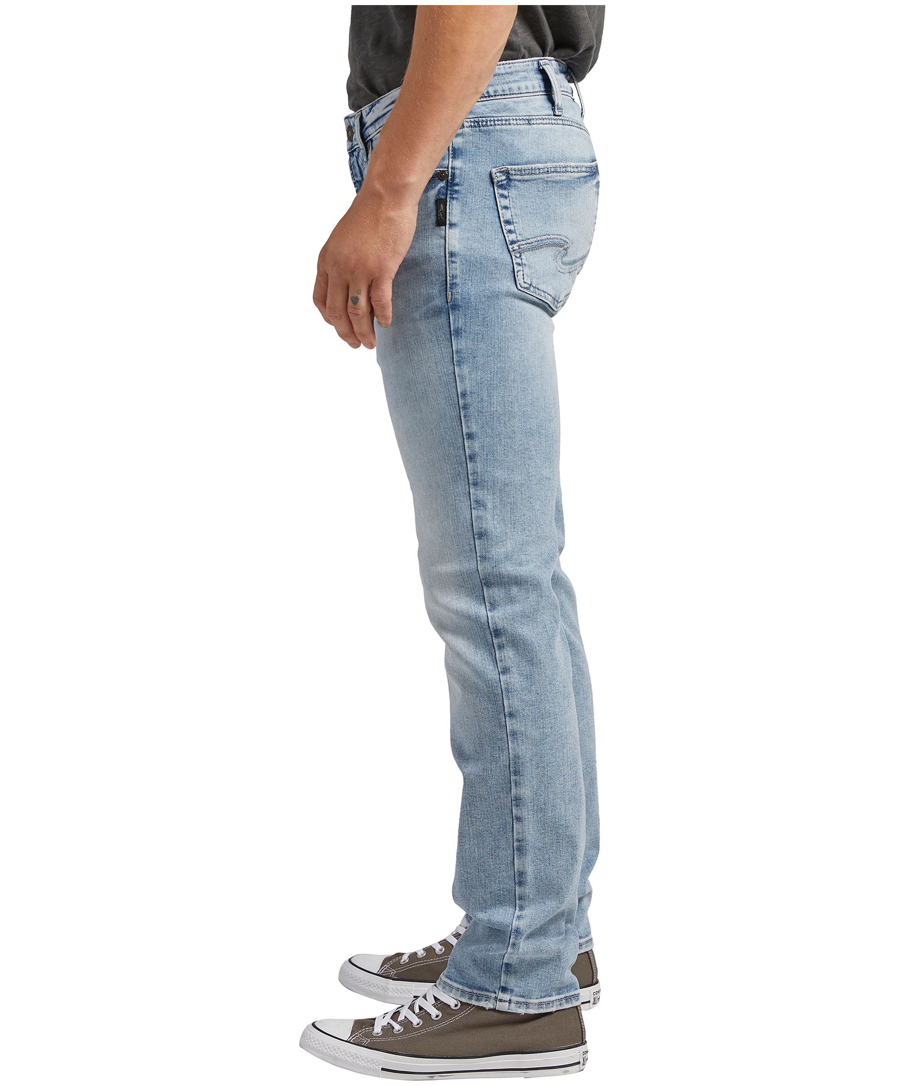 Silver Men's Konrad Slim Straight Fit Jeans