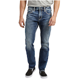 Silver Men's Konrad Slim Straight Fit Jeans Front_Flat