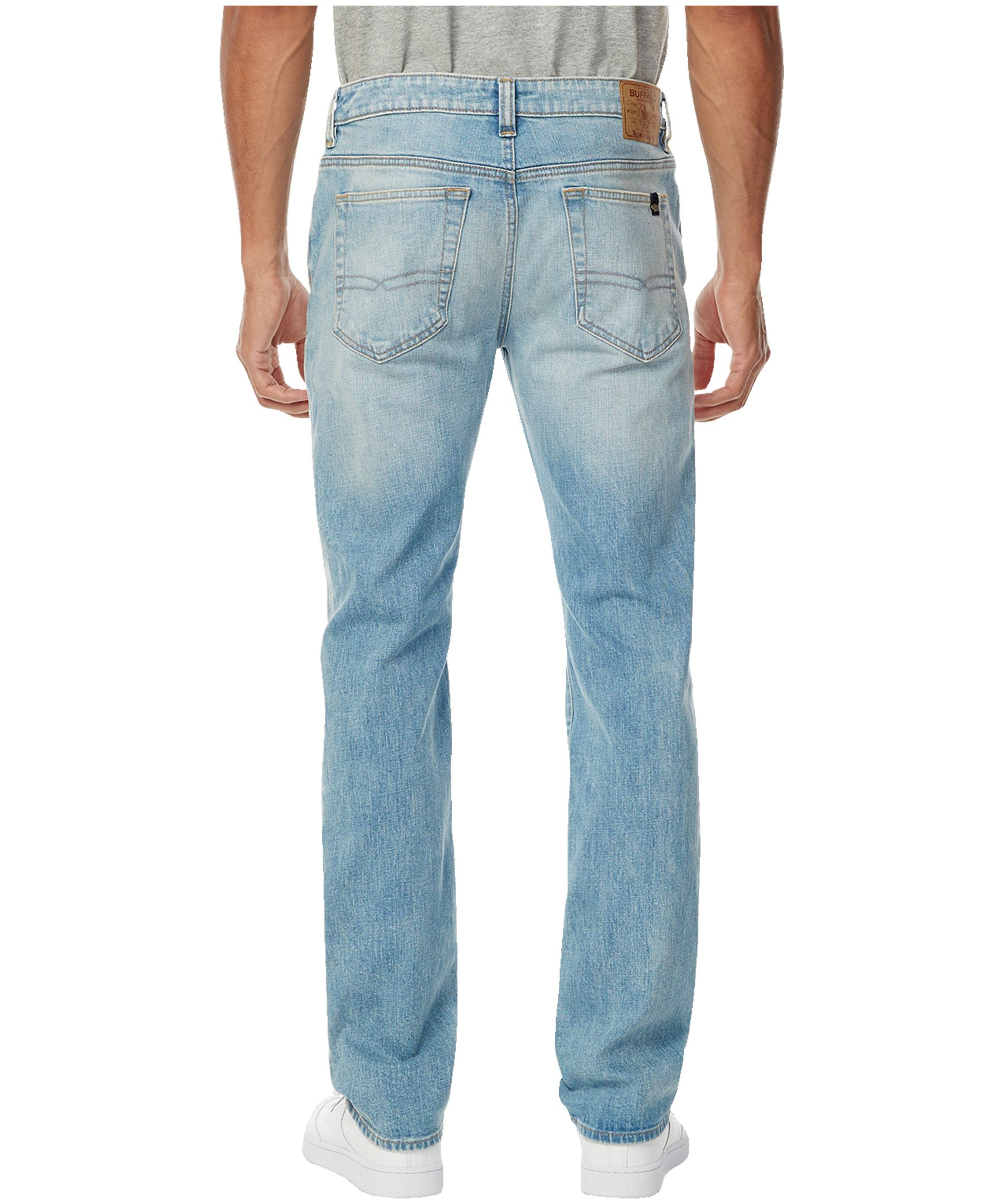 Buffalo Men's Six Straight Leg Acid Wash Jeans