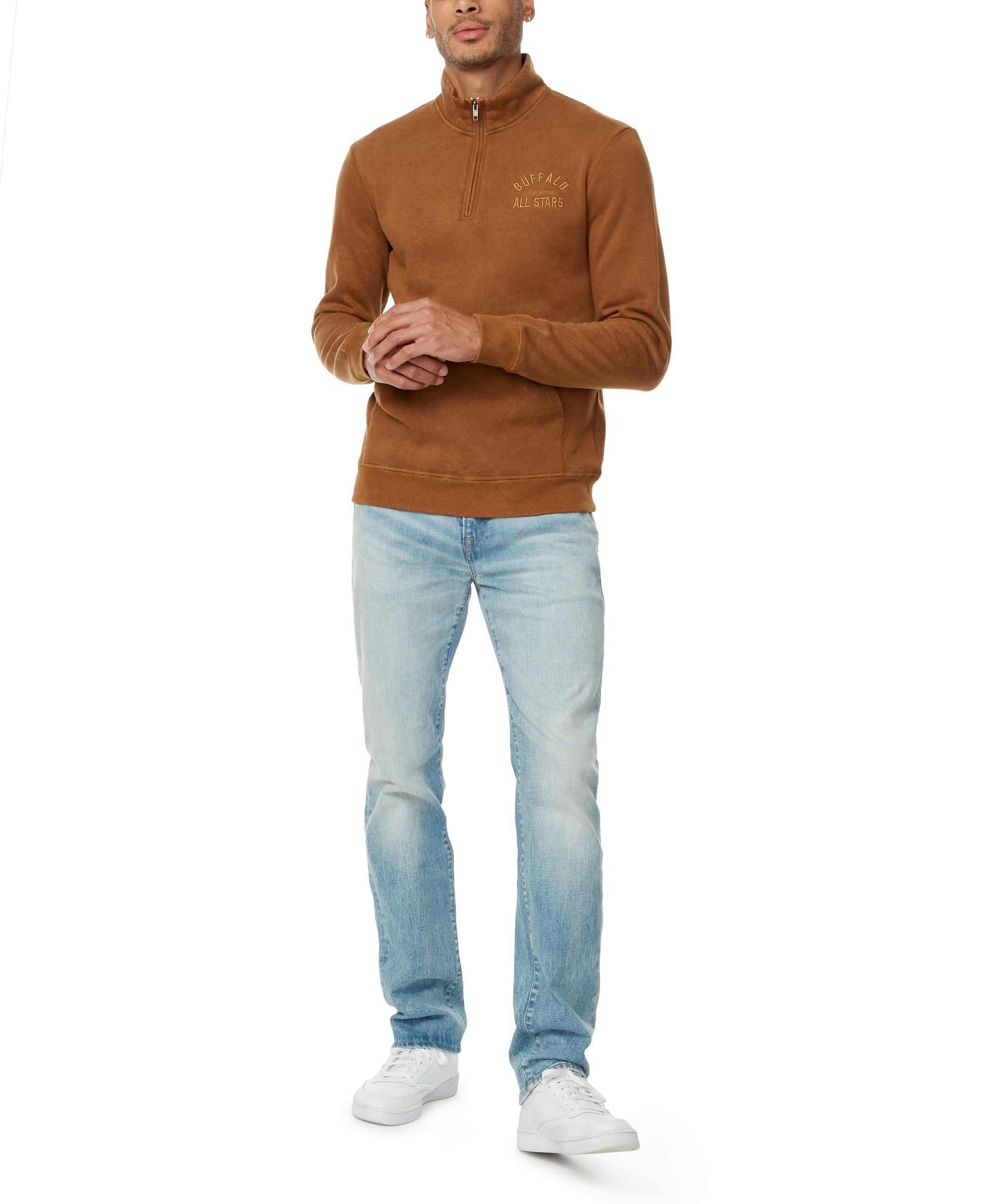 Buffalo Men's Six Straight Leg Acid Wash Jeans