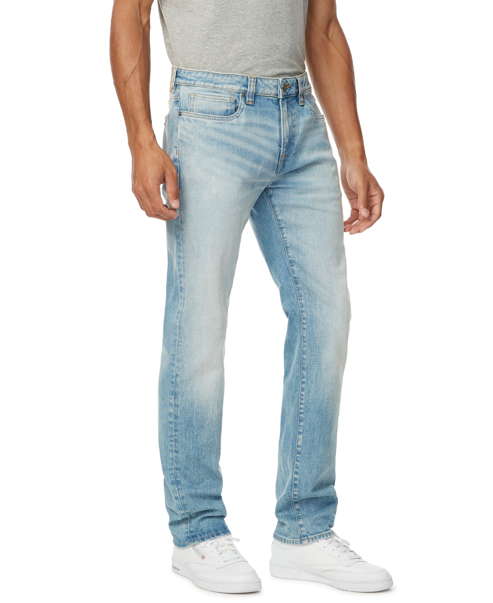 Buffalo Men's Six Straight Leg Acid Wash Jeans