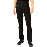 Silver Men's Machray Classic Mid Rise Straight Fit Jeans - Black Big and Tall Front_Flat
