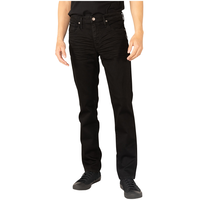 Silver Men's Machray Classic Mid Rise Straight Fit Jeans - Black Big and Tall Front_Flat