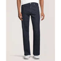 Jeans à jambe droite à coupe ample FLEXTECH Denver Hayes pour hommes - Délavé Front_Flat