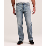 Denver Hayes Men's FLEXTECH Loose Fit Straight Leg Jeans Front_Flat