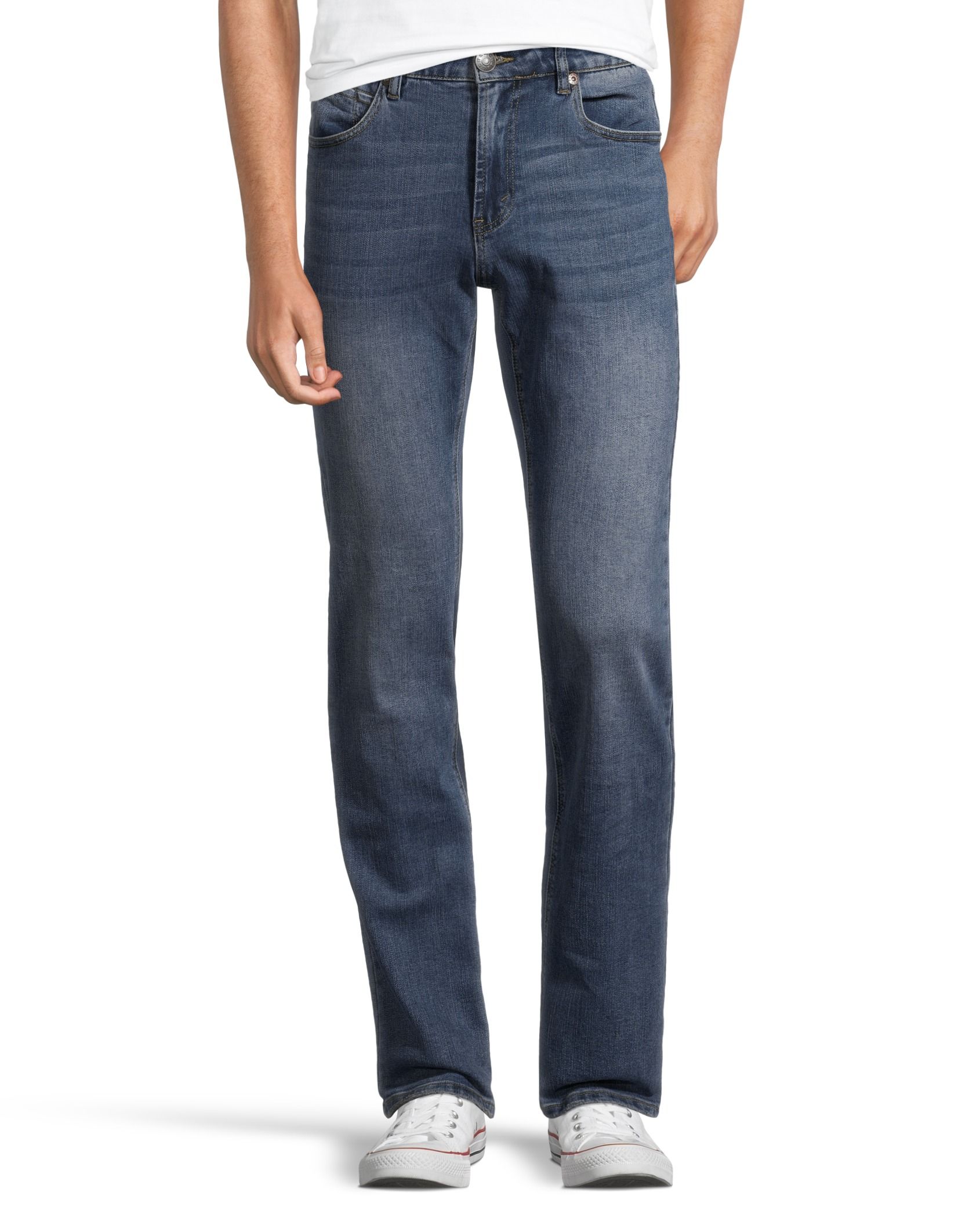 Black Bull Men's Frank Mid-Low Rise Straight Leg Relaxed Fit Jeans | Mark's