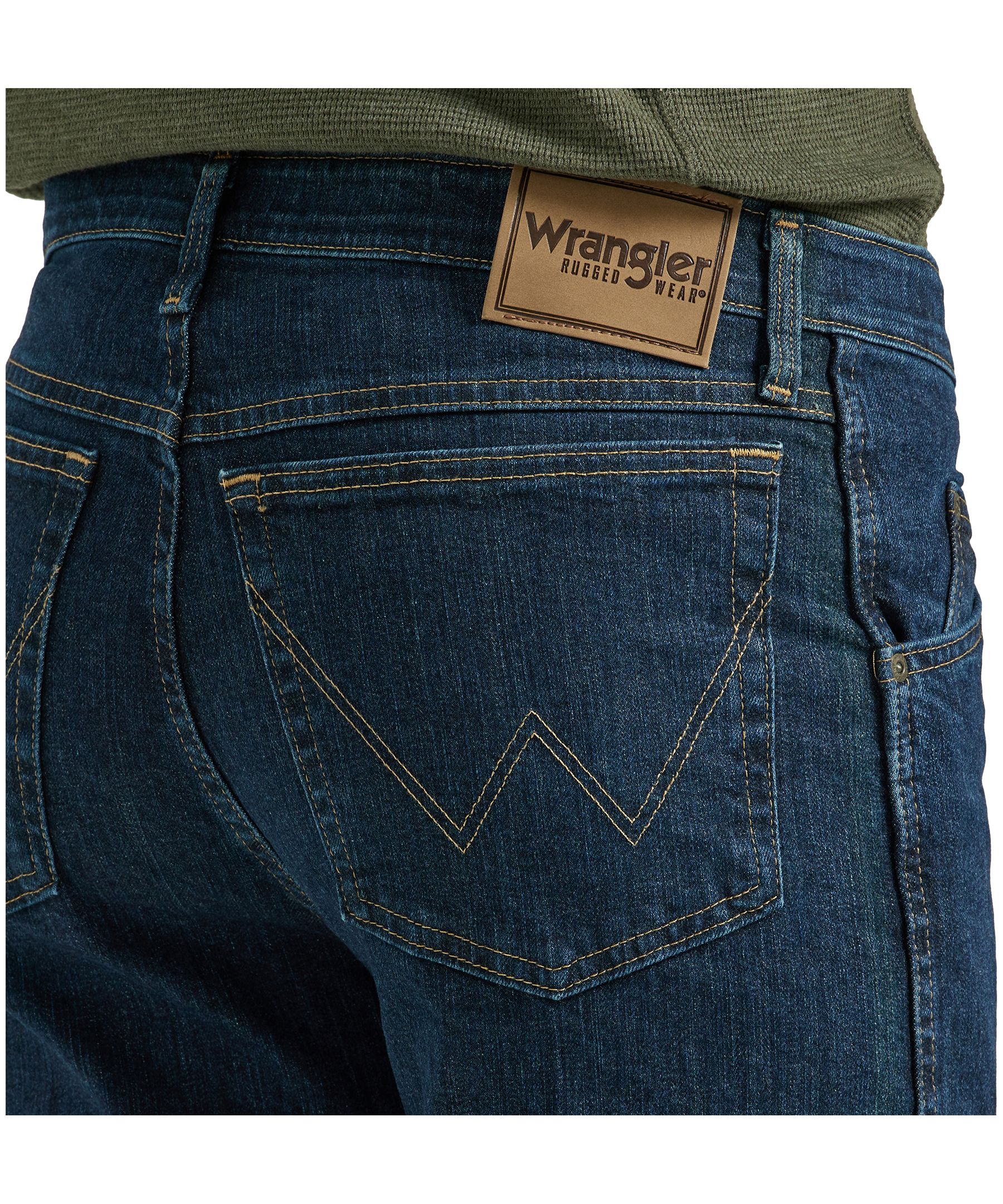 Jean extensible à jambe droite pour hommes, Essential, Wrangler
