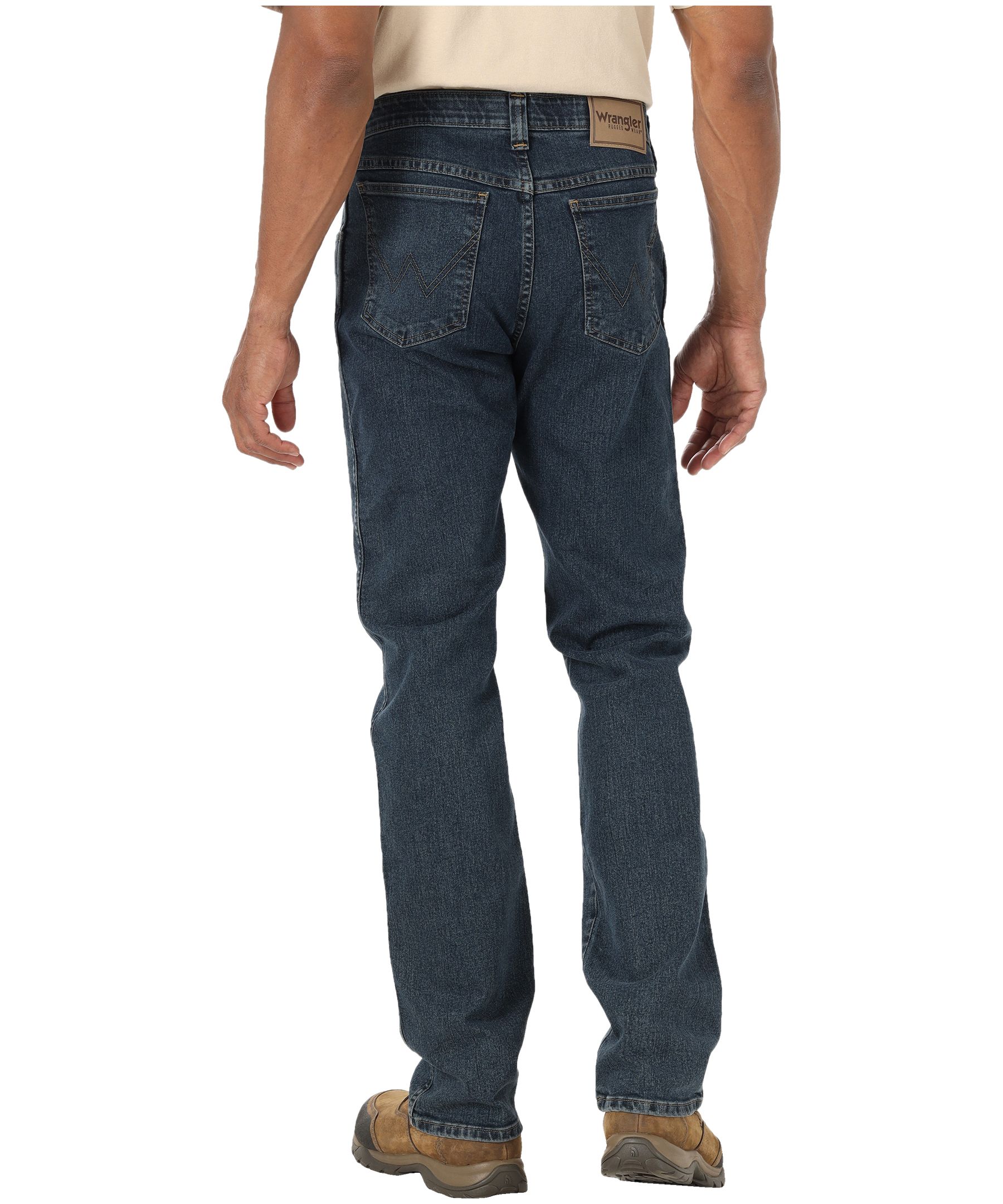 Wrangler Men's Essential Straight Leg Stretch Jeans