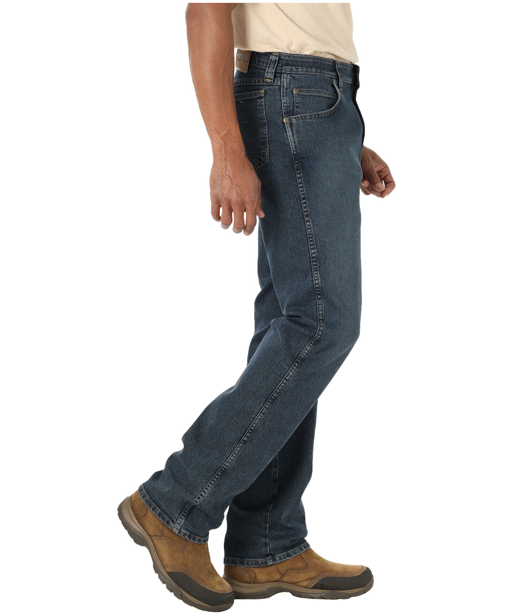 Wrangler Men's Essential Straight Leg Stretch Jeans