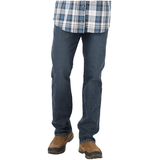 Wrangler Men's Essential Straight Leg Stretch Jeans Front_Flat