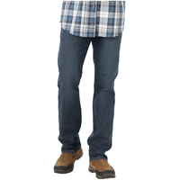 Wrangler Men's Essential Straight Leg Stretch Jeans Front_Flat