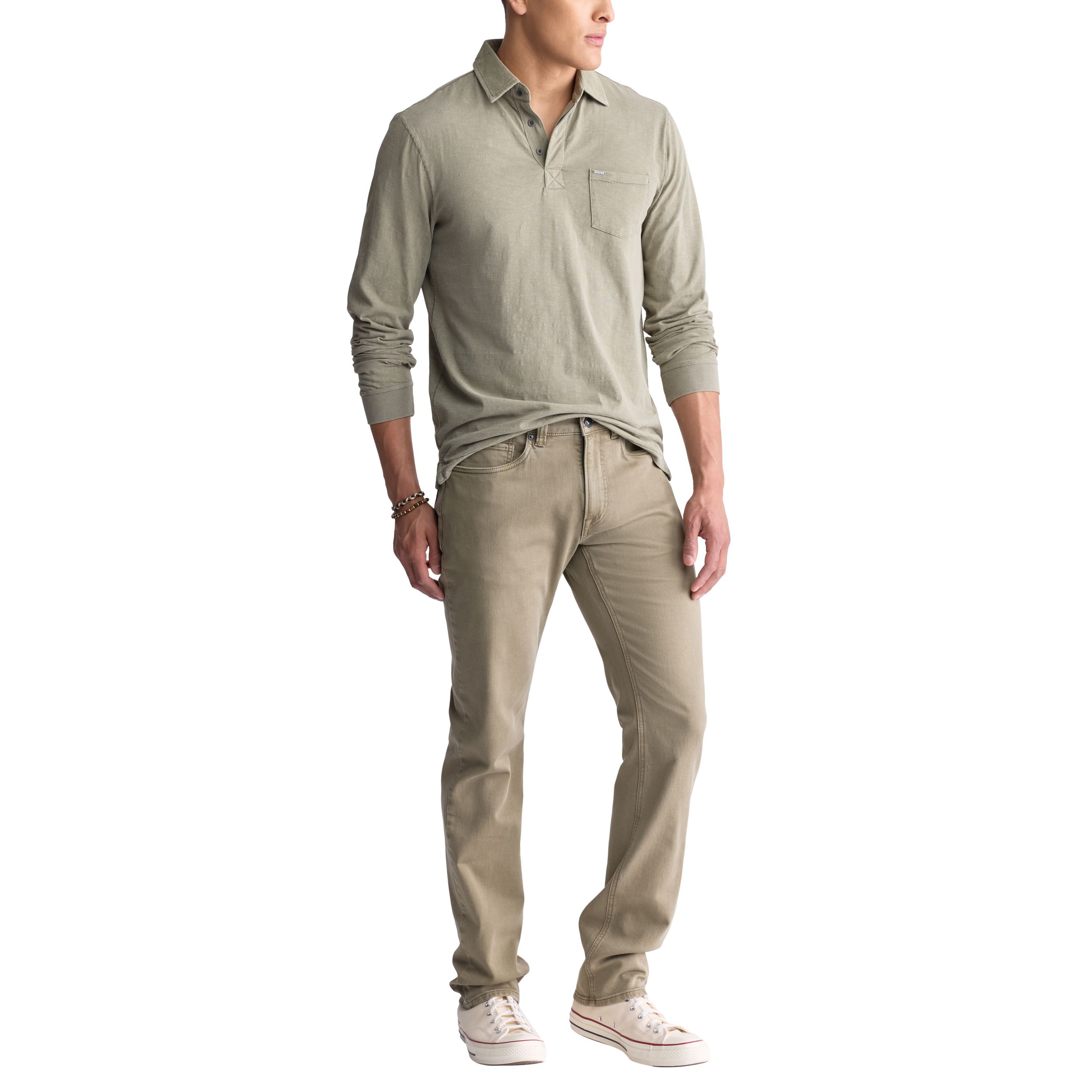 Buffalo Men's Straight Six Denim Knit Jeans