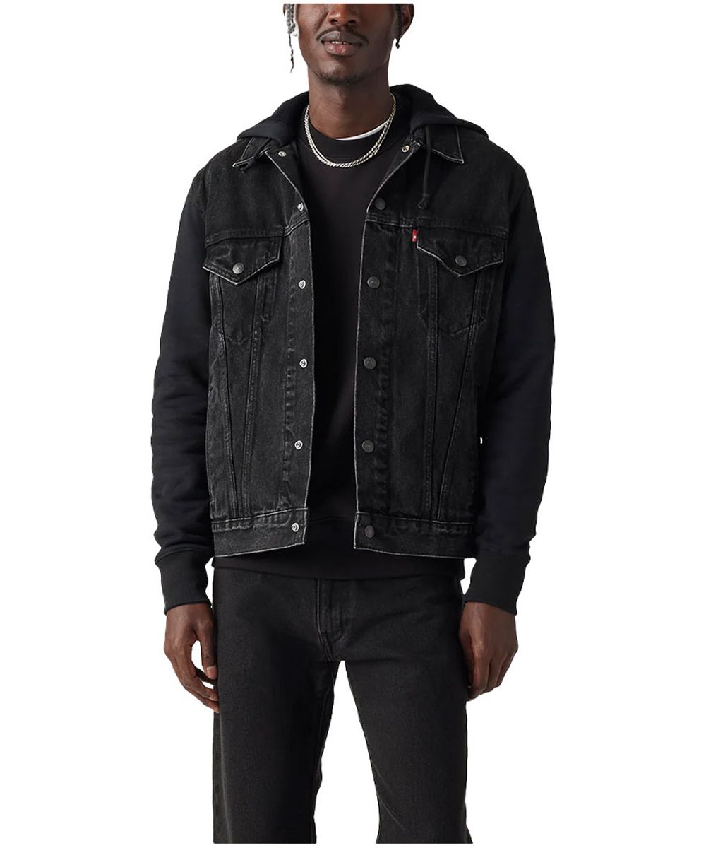 Veste de camionneur à capuche hybride en denim pour hommes, Levi's