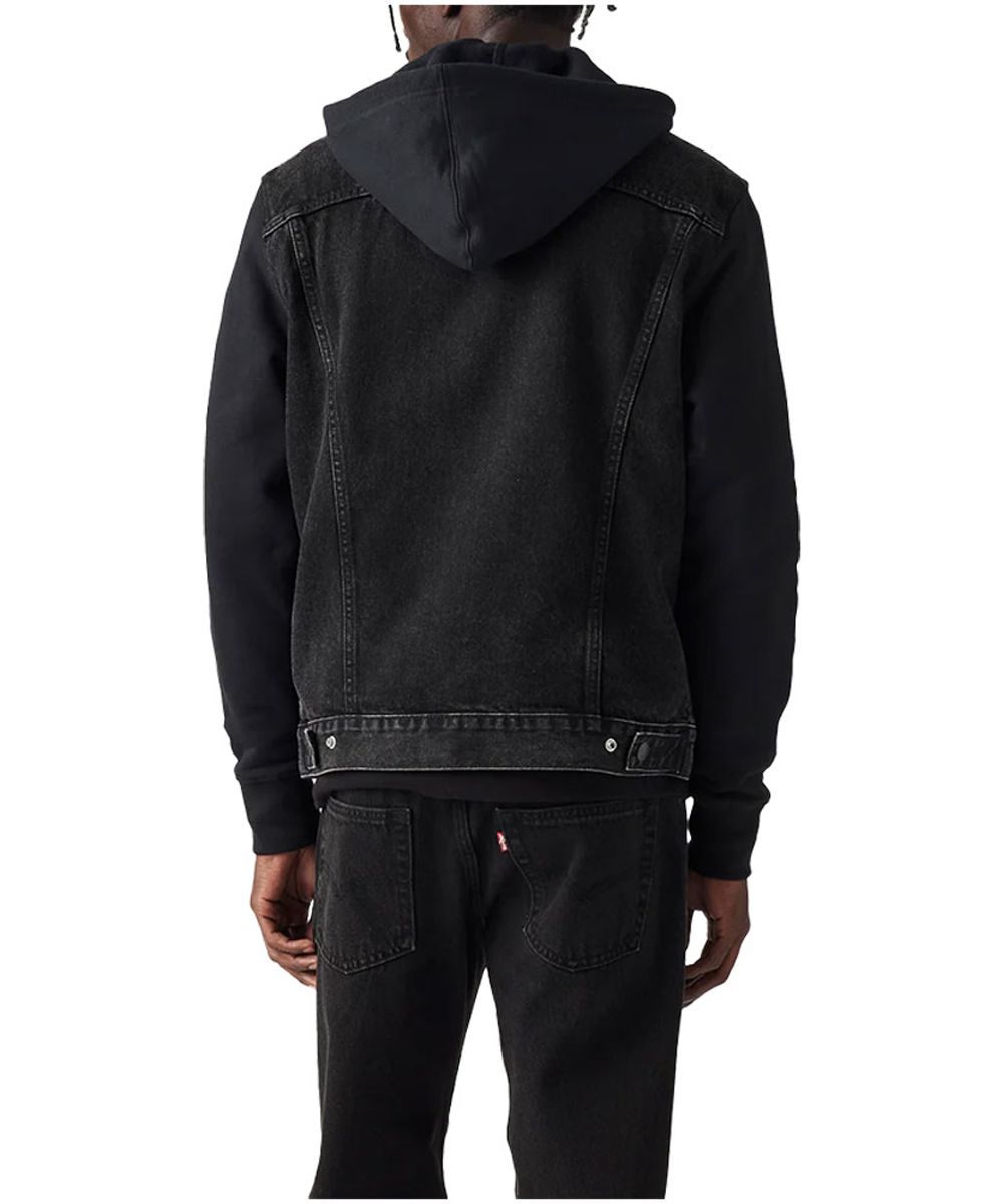 Veste de camionneur à capuche hybride en denim pour hommes, Levi's