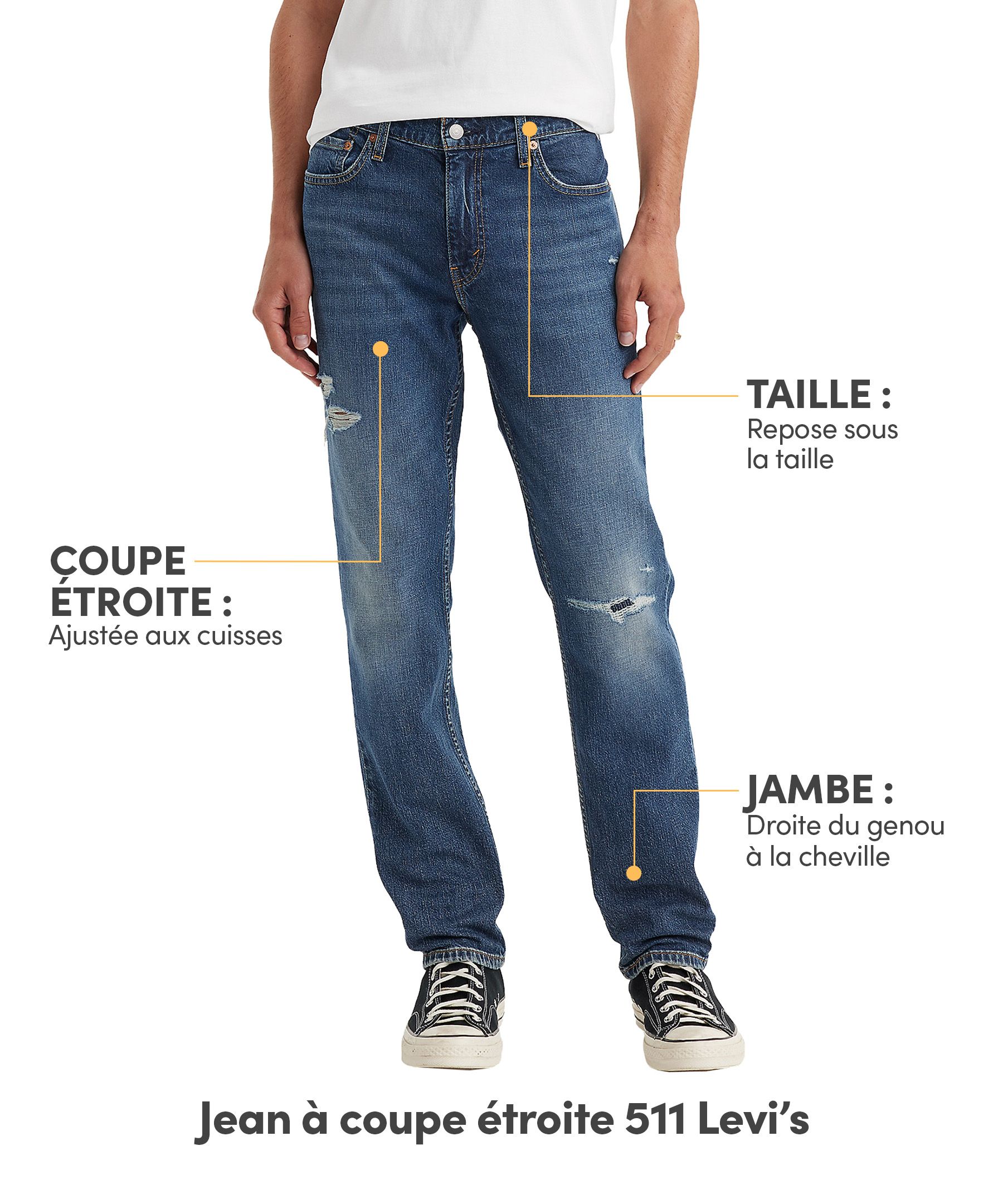 Jean à coupe étroite pour hommes, 511, In My Own Way, Levi's