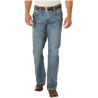 Wrangler Men's Retro Relaxed Bootcut Jeans Front_Flat