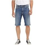 Short pour hommes, Grayson, Silver Front_Flat