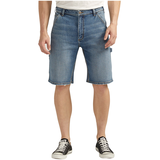 Silver Men's Relaxed Painter Shorts Front_Flat