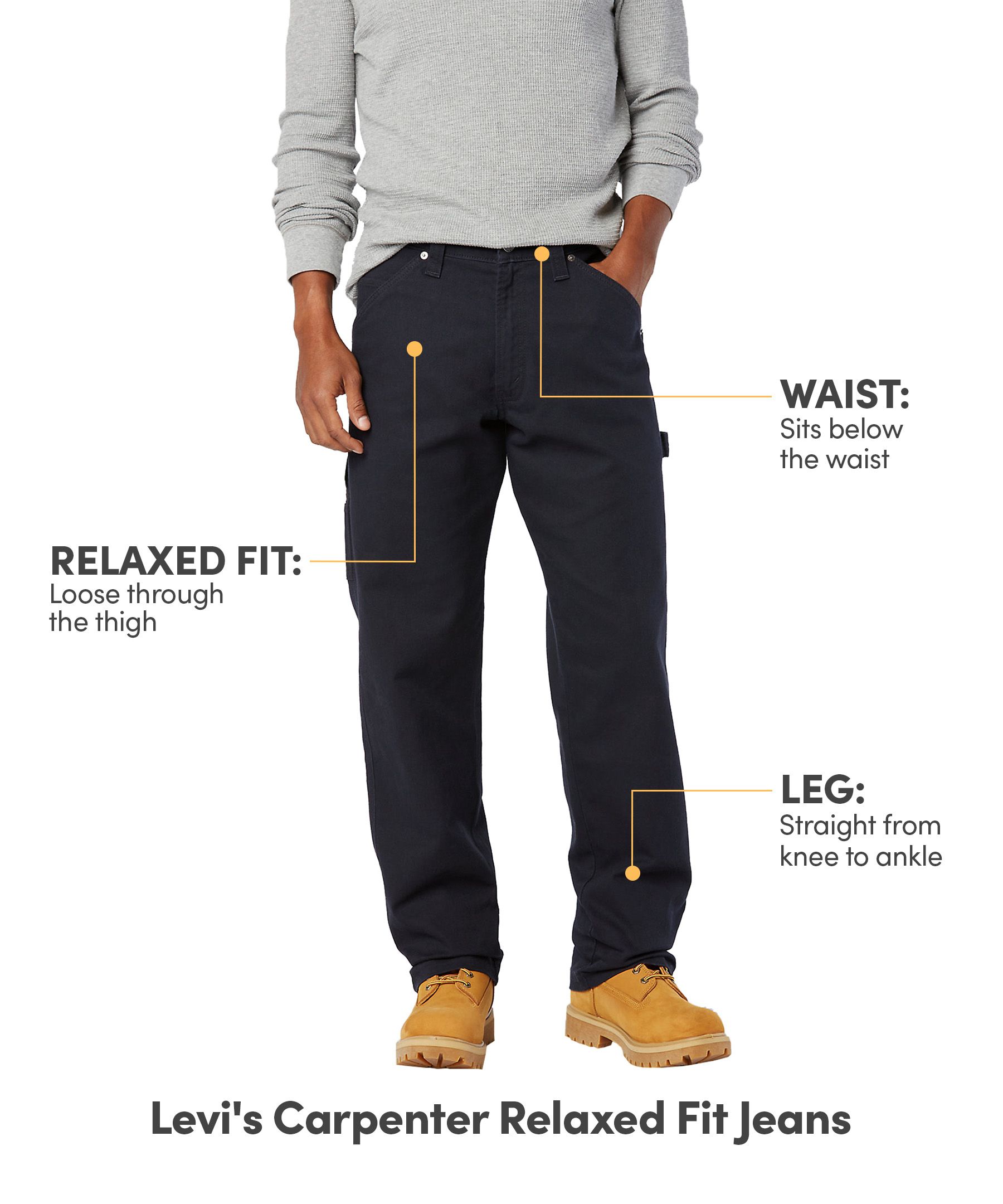 Levi's Signature Carpenter Relaxed Fit Jeans