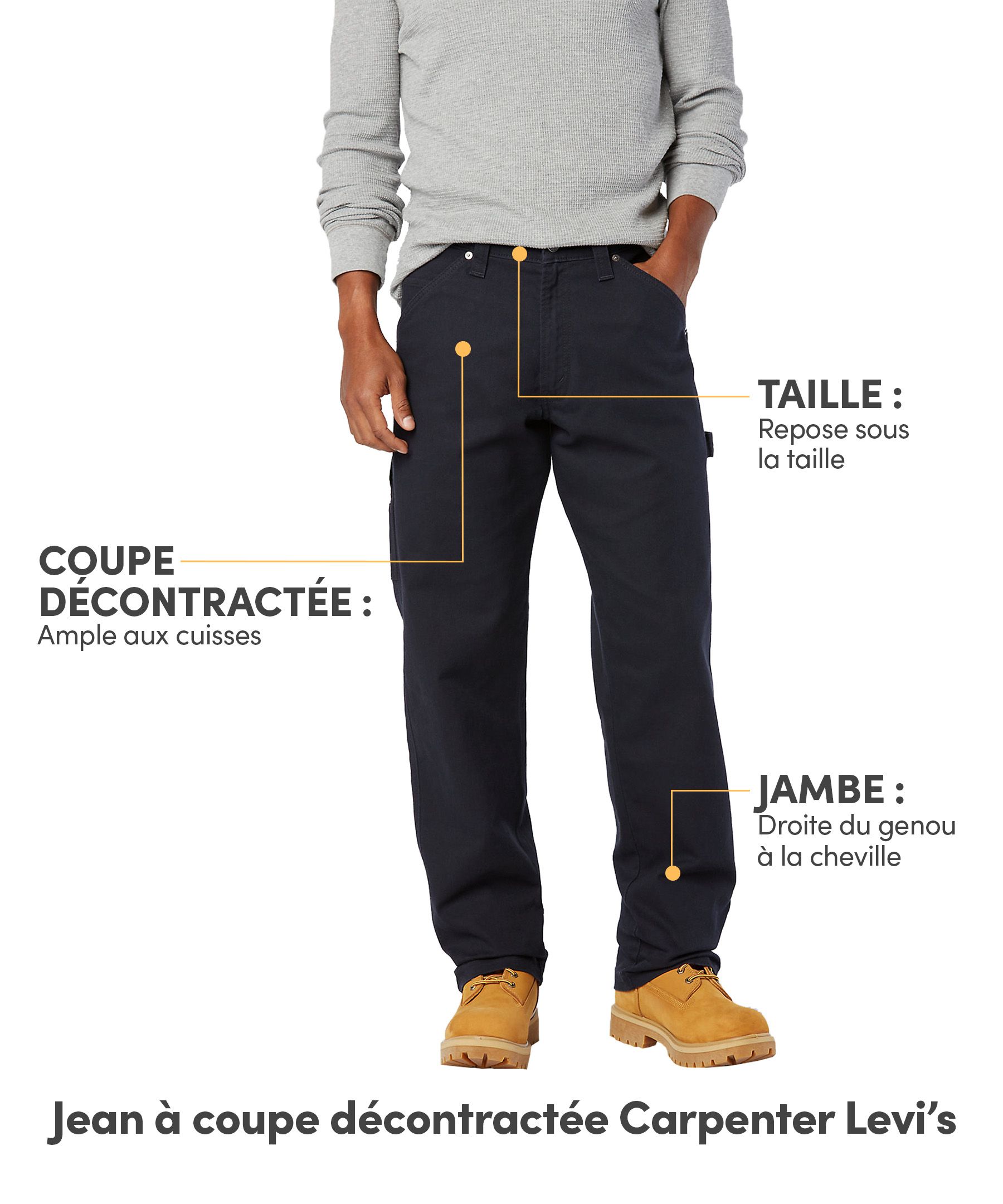 Jean à coupe décontractée, Signature Carpenter, Levi's