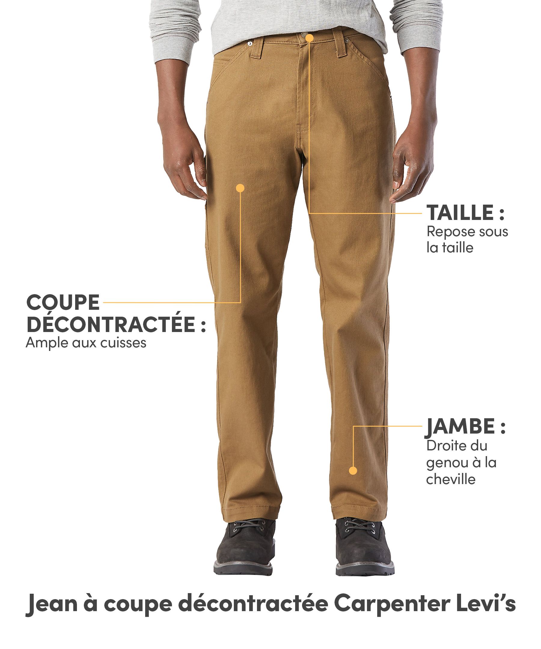 Jean à coupe décontractée, Signature Carpenter, Levi's