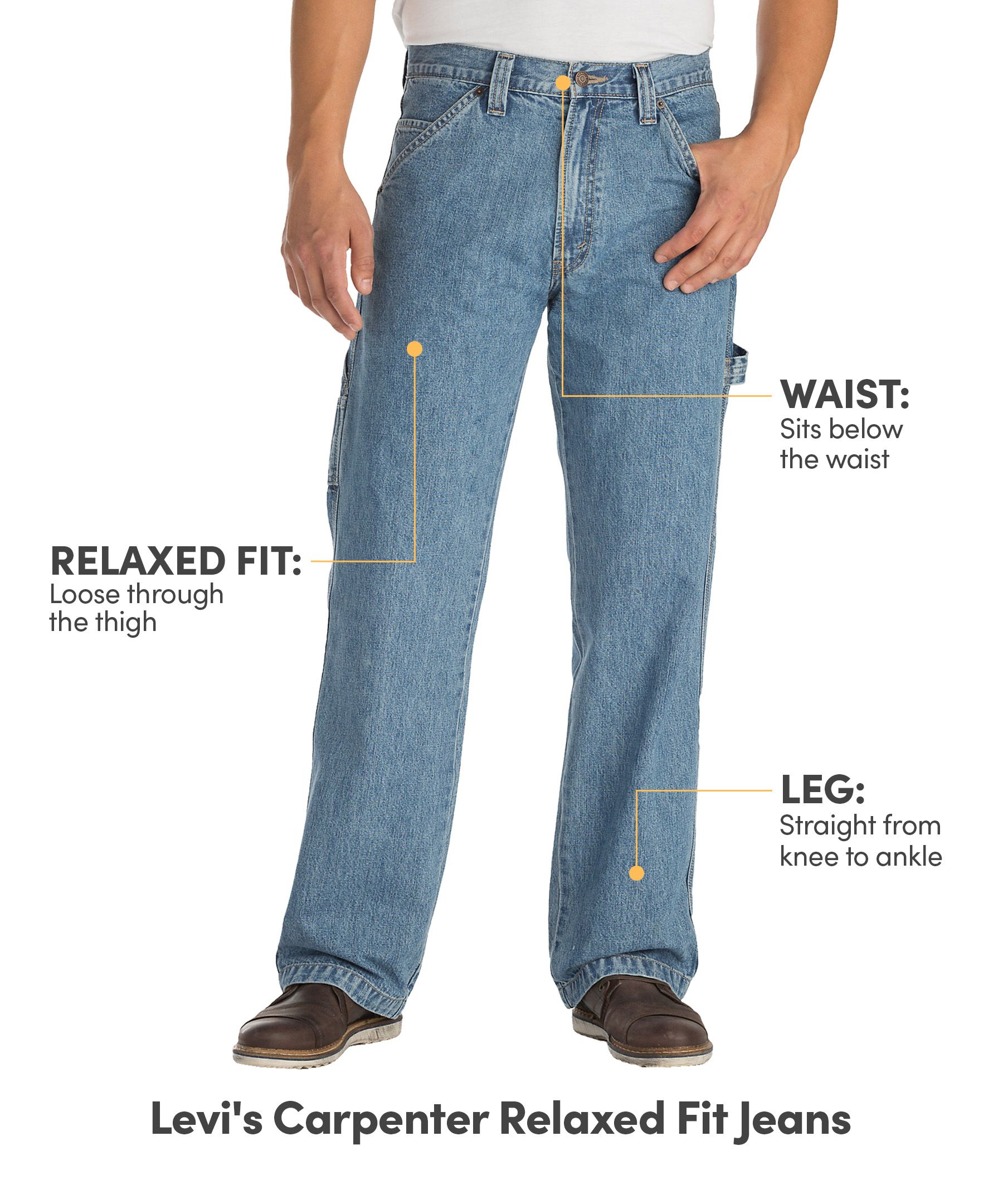 Levi's Signature Carpenter Relaxed Fit Jeans Mark's