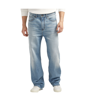 Jean à coupe ample et à jambe droite pour hommes, Big Guy, Silver