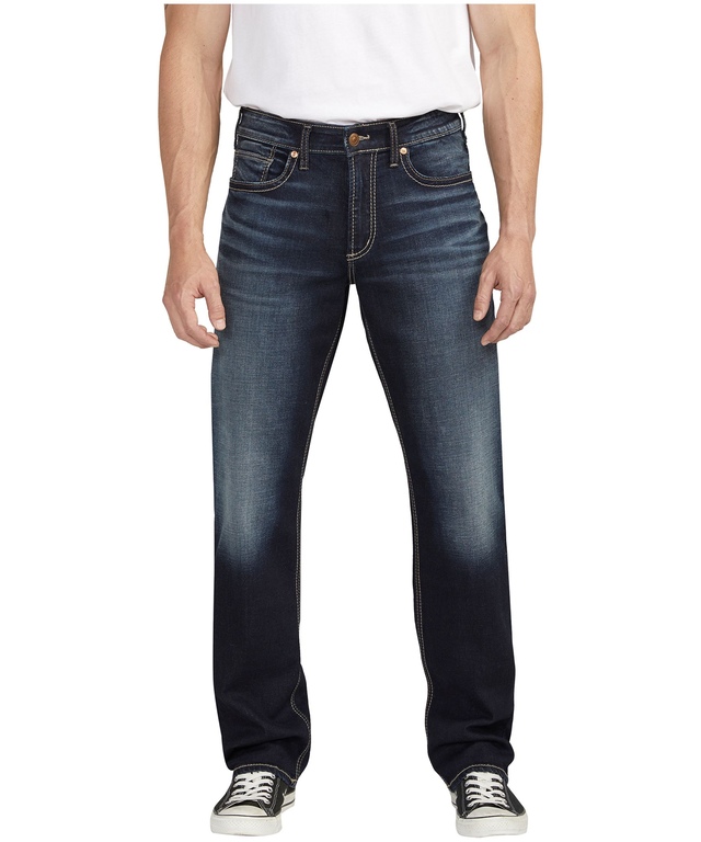 Silver Men's Hunter Relaxed Athletic Fit Straight Leg Jeans