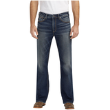 Silver Men's Zac Relaxed Fit Straight Leg Jeans Front_Flat