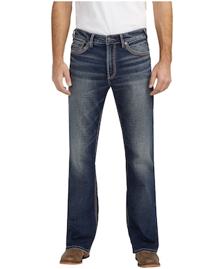 Silver Zac Relaxed Fixez les jeans droits pour homme