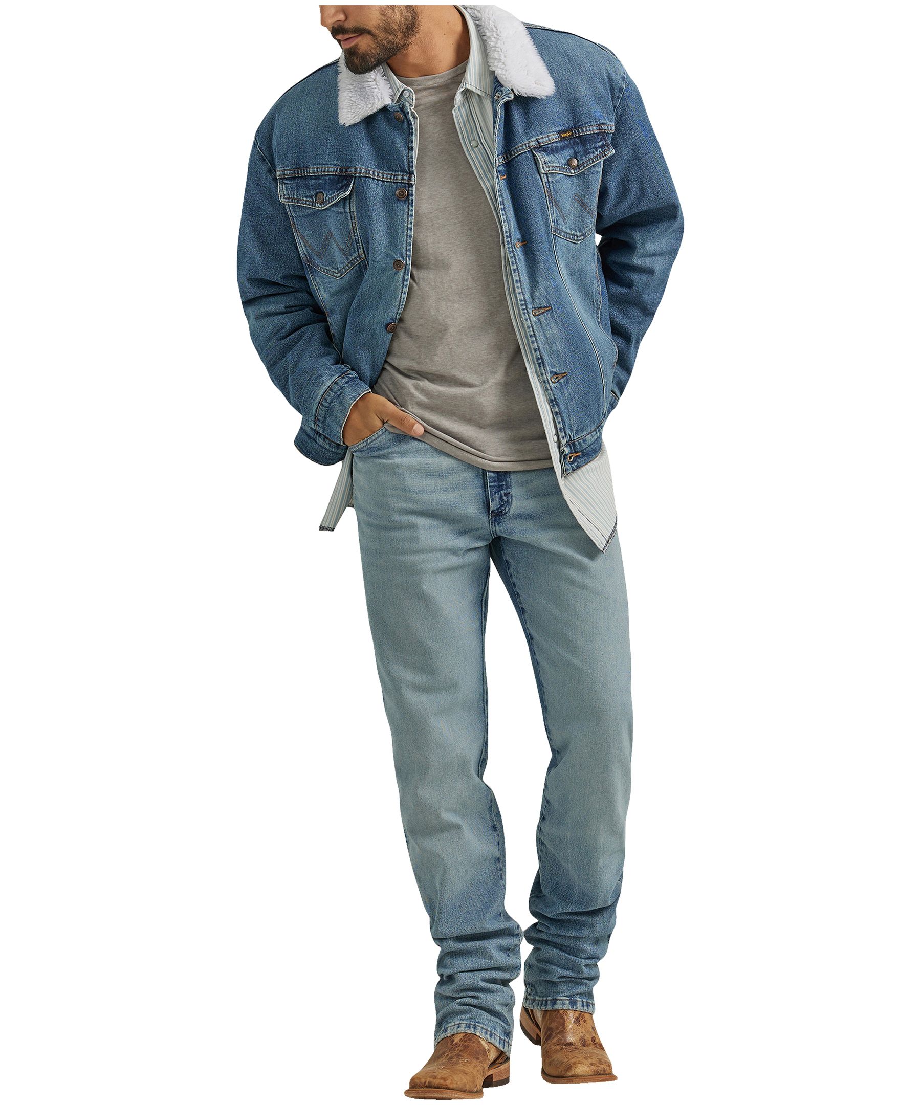 Wrangler Men's Sherpa Lined Denim Jacket