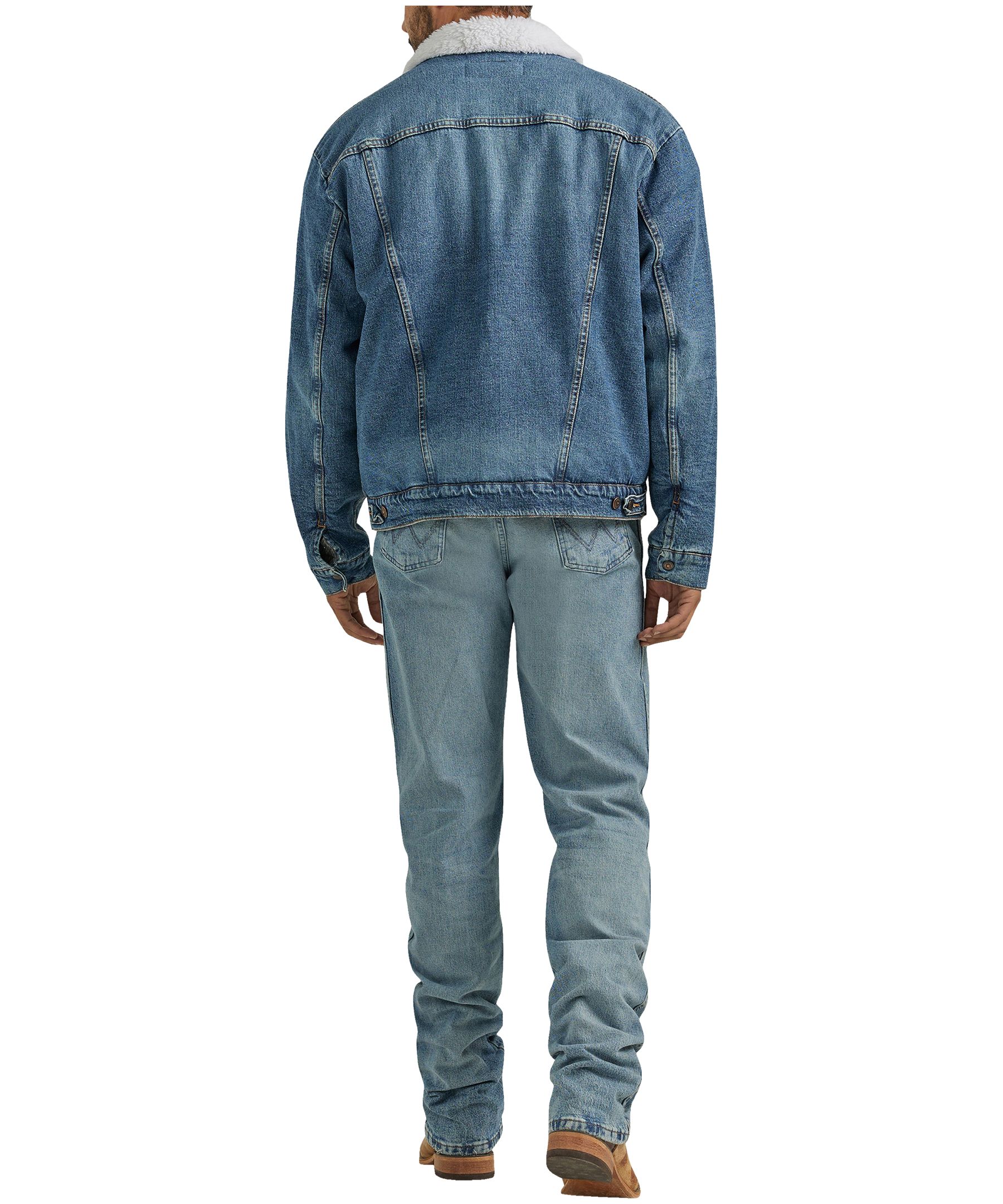Wrangler Men's Sherpa Lined Denim Jacket