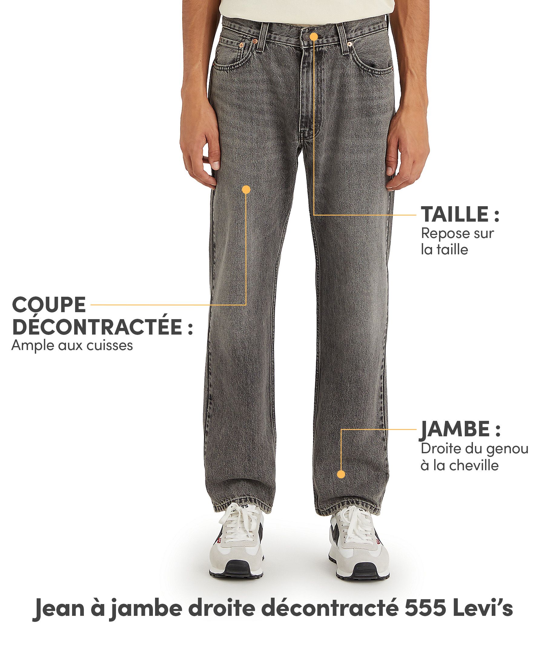 Jean décontracté à jambe droite&nbsp;555MC pour hommes, Cheers to That, Levi's