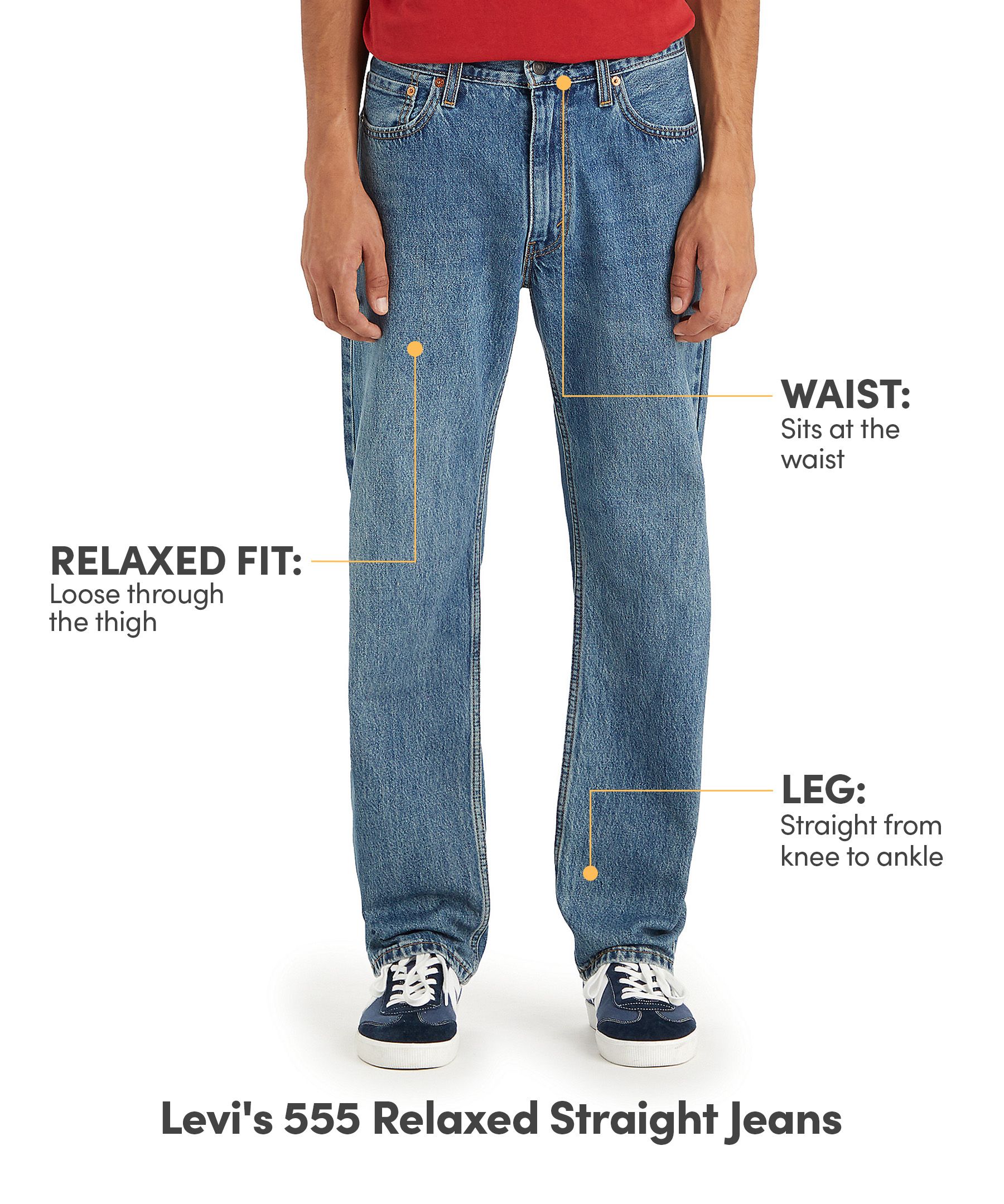 Levi's Men's 555™ 96 Wish You Would Relaxed Fit Jeans