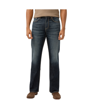 Jean décontracté à jambe droite pour hommes, Zac, Silver
