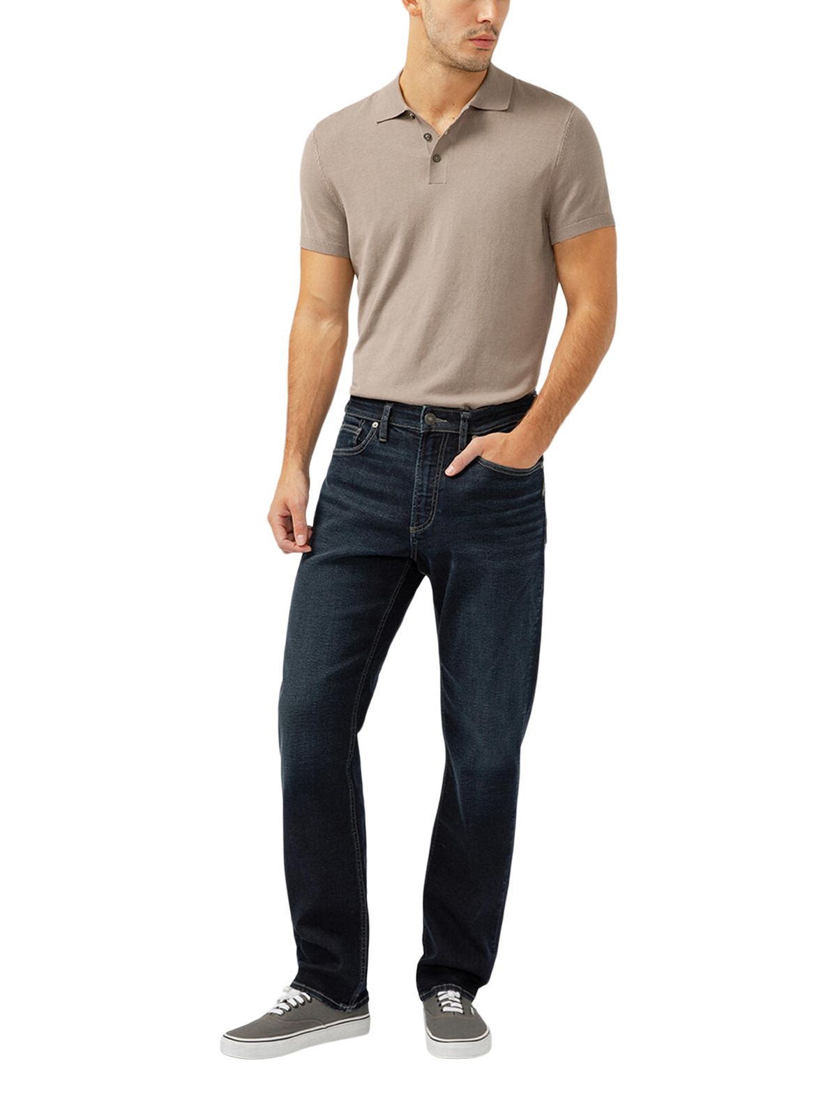 Silver Men's Machray Athletic Slim Fit Jeans