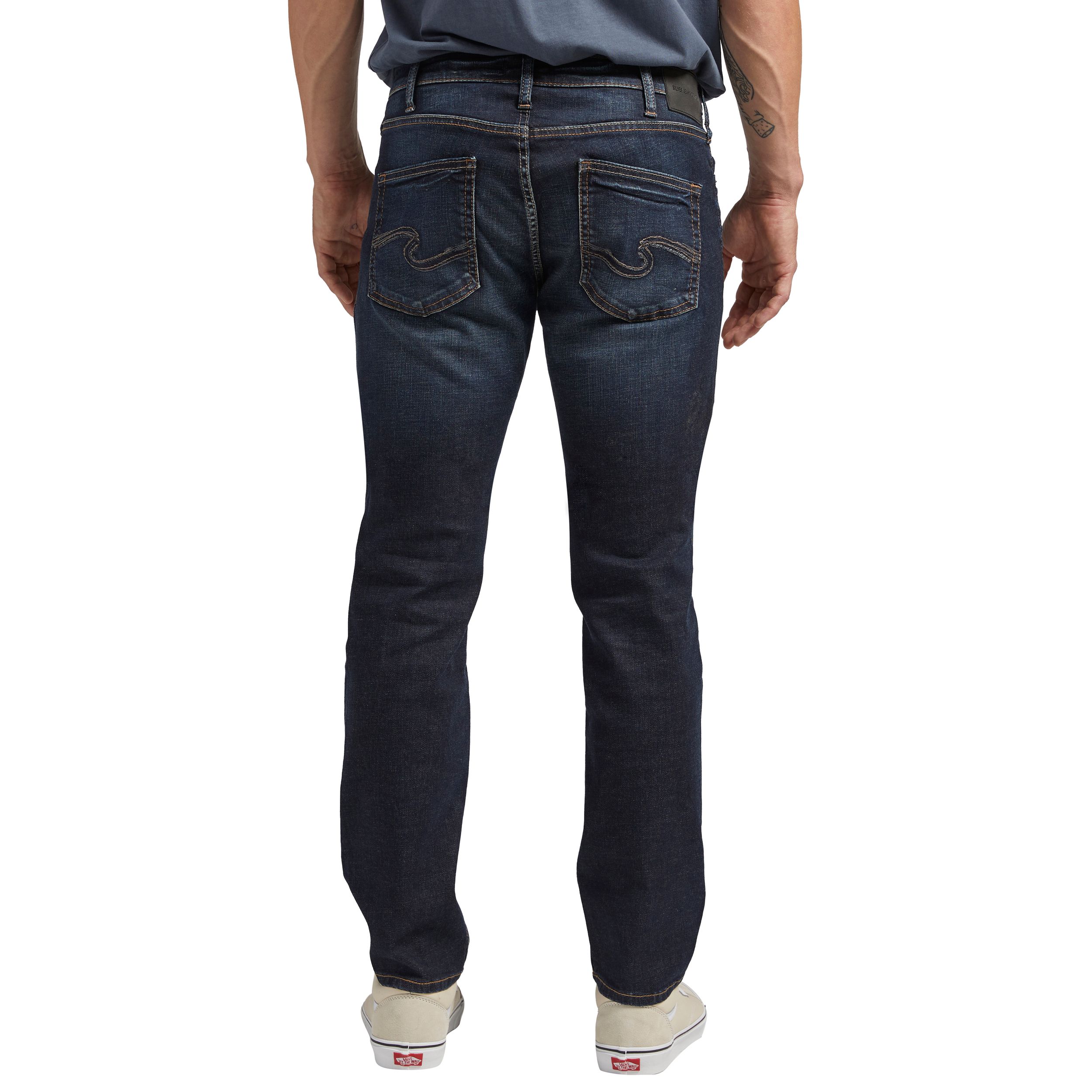 Jean étroit à coupe droite pour hommes, Konrad, Silver