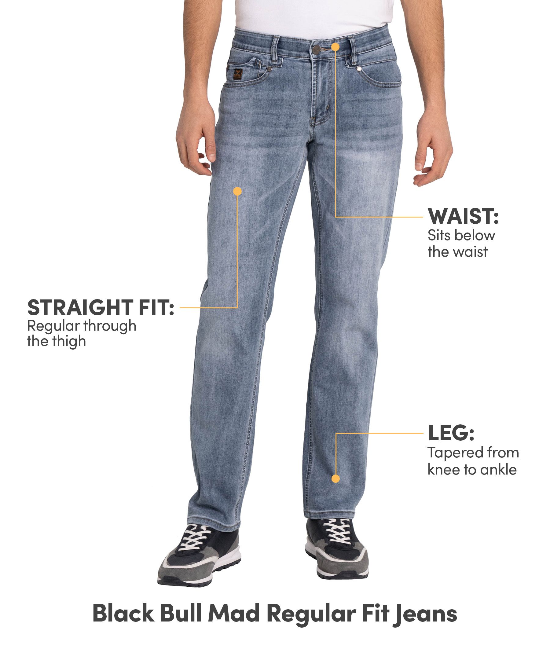 Black Bull Men's Mad Low Regular Fit Jean