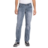 Jean à coupe régulière pour hommes, Mad Low, Black Bull Front_Flat