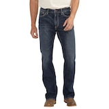 Silver Men's Jace Slim Fit Bootcut Flex Jeans Front_Flat