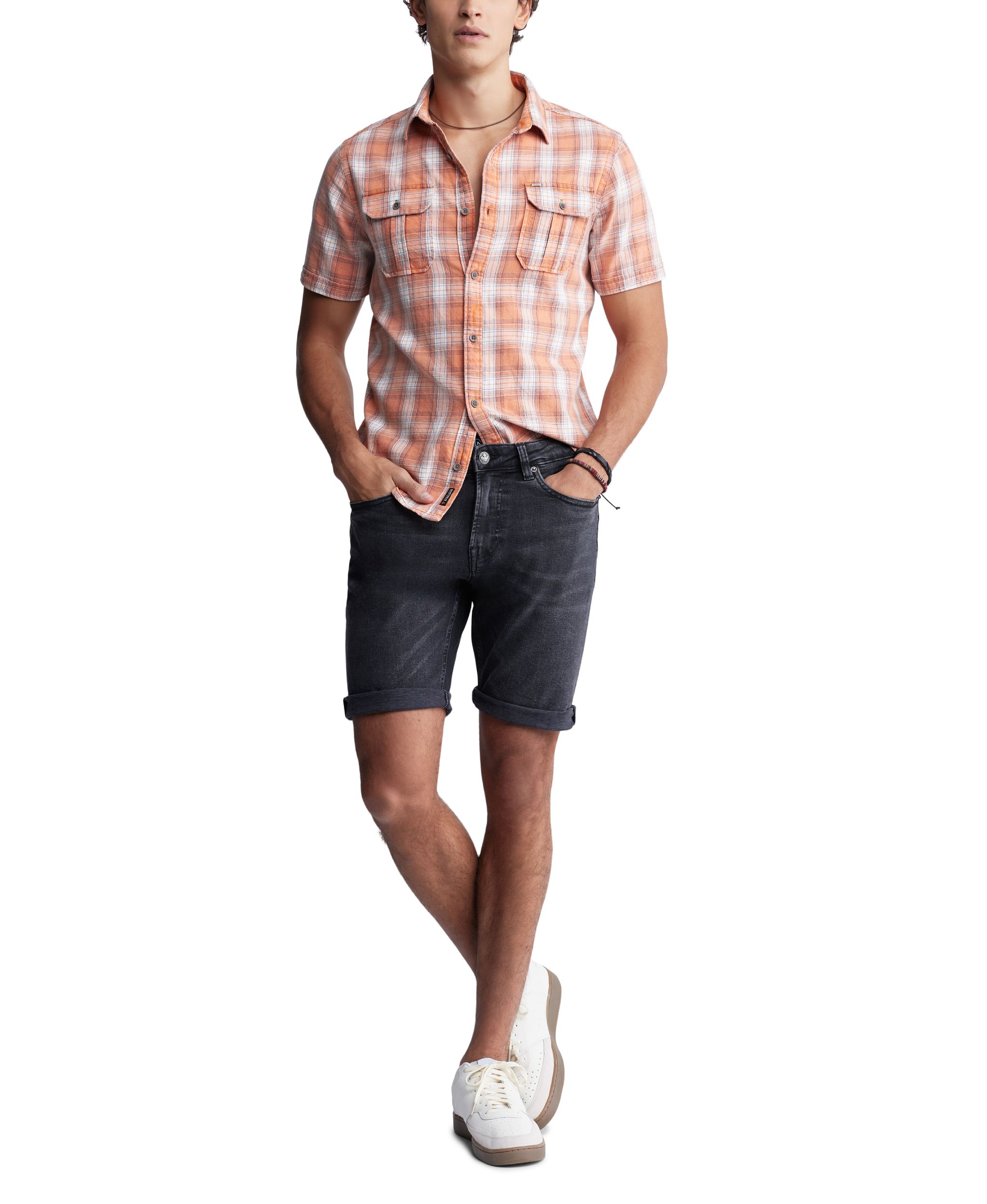 Short étroit pour hommes, Parker, Buffalo