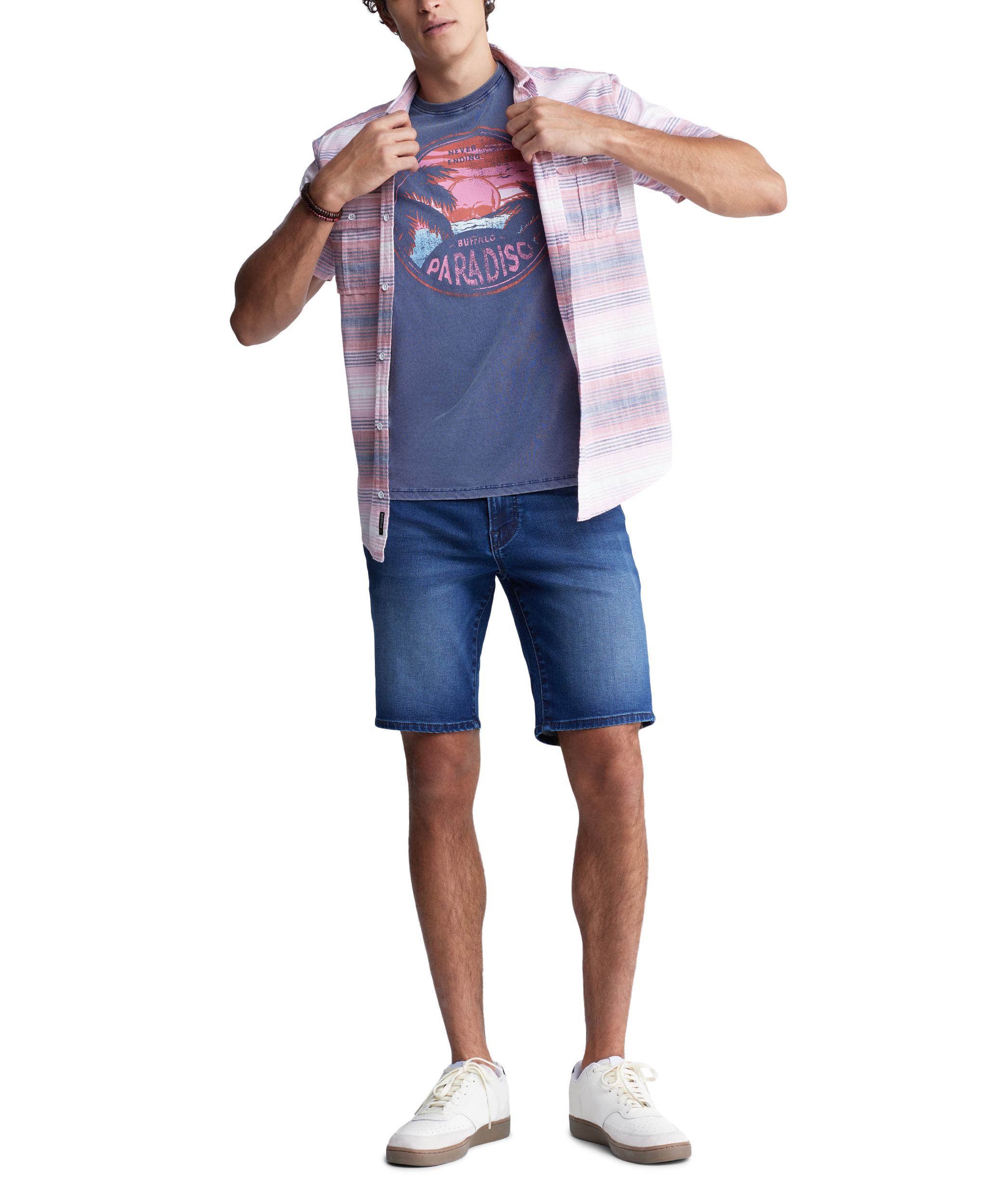 Short à coupe droite et décontractée pour hommes, Dean, Buffalo