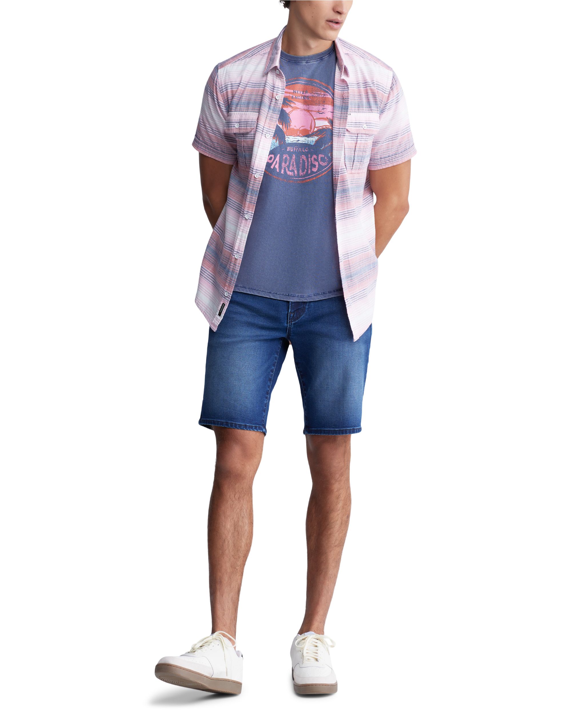 Short à coupe droite et décontractée pour hommes, Dean, Buffalo