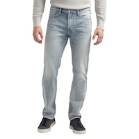 Silver Men's Konrad Slim Fit Jeans Front_Flat